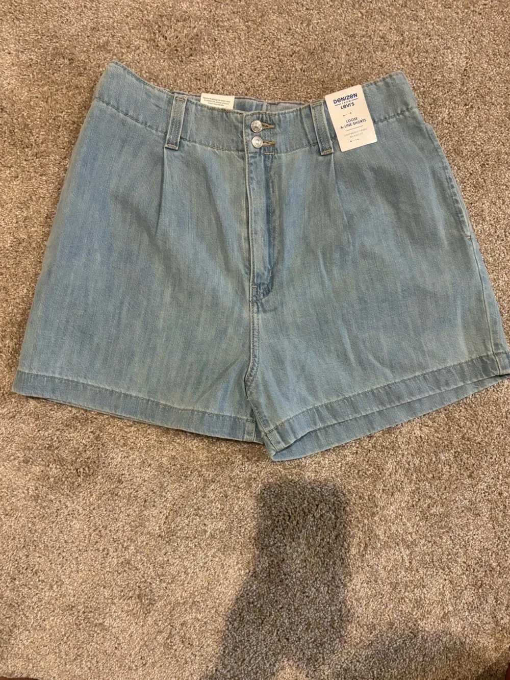Denizen from Levi's Light Blue Loose A Line Jean Shorts